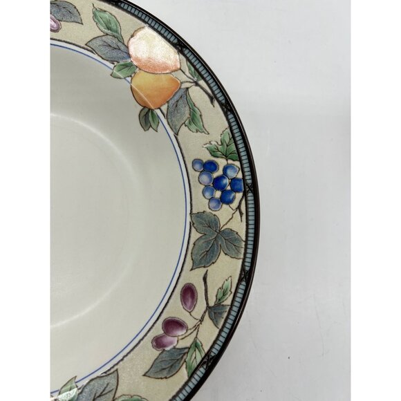 Mikasa Garden Harvest Intaglio CAC29 Soup Bowl 9 3/8" Pears Grapes Fruit - Picture 7 of 9